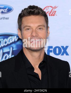 Ryan Seacrest participe à l'événement des 13 finalistes de l'American Idol, à Los Angeles Banque D'Images