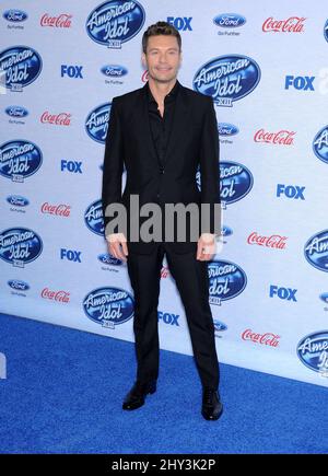 Ryan Seacrest participe à l'événement des 13 finalistes de l'American Idol, à Los Angeles Banque D'Images