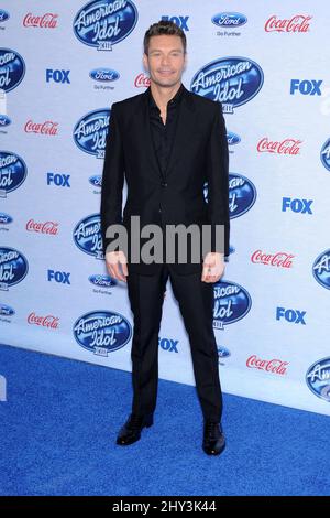 Ryan Seacrest participe à l'événement des 13 finalistes de l'American Idol, à Los Angeles Banque D'Images