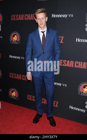 Gabriel Mann assistant à la première de 'Cesar Chavez' à Los Angeles Banque D'Images