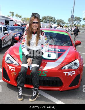 Vanessa Marcil participe à la journée de pratique annuelle 37th de Toyota Pro/Celebrity Race dans les rues de long Beach Banque D'Images