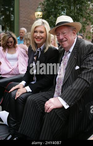 Olivia Newton-John arrivant au Strip de Las Vegas où elle fera 45 spectacles au Flamingo Hotel and Casino. Banque D'Images