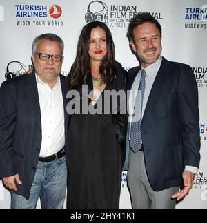 David Arquette et Christina McLarty lors du festival indien du film de Los Angeles, la première nuit d'ouverture du tapis rouge de 'SOLD', qui s'est tenue aux cinémas ArcLight Hollywood. Banque D'Images