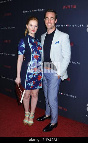 Kimberly Van Der Beek et James Van Der Beek participent à l'événement de lancement de la collection Tommy Hilfiger de Zooey Deschanel à l'hôtel London le 9 avril 2014 à West Hollywood, Californie. Banque D'Images