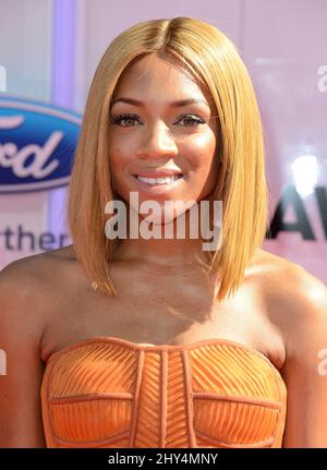 Niatia Jessica Kirkland, Lil' Mama participant aux BET Awards 2014 qui se tiennent au Nokia Theatre L.A. Vivez à Los Angeles, Californie. Banque D'Images