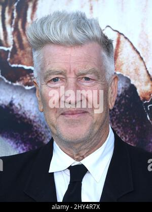 David Lynch participe à la première de 'Twin Peaks: The Entire mystère' à Los Angeles, Californie. Banque D'Images