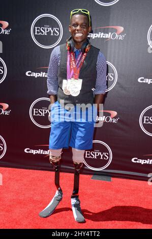 Blake Leeper arrivant au 2014 ESPYS tenu au Nokia Theatre, L.A. En direct. Banque D'Images