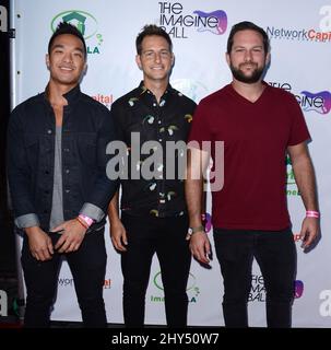 Un autochtone courageux participe au CONCERT IMAGINE ball LA Benefit qui a eu lieu à la House of Blues de Los Angeles, aux États-Unis. Banque D'Images