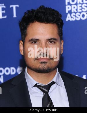 Michael Pena arrive au banquet de subventions de la Hollywood Foreign Press Association à l'hôtel Beverly Hilton le jeudi 14 août 2014, à Beverly Hills, en Californie. Banque D'Images