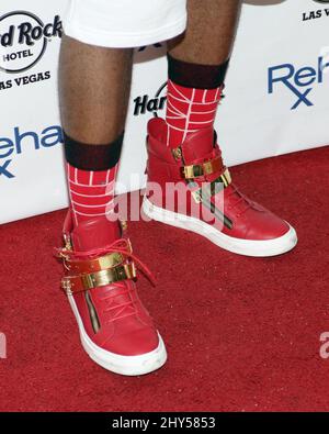 Jason Derulo assistant à un photocall à Las Vegas, Nevada. Banque D'Images