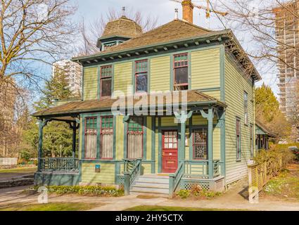 Vue sur le musée de la Maison Roedde. Une maison victorienne située au 1415, rue Barclay, à Vancouver (C.-B.), Canada-mars 6,2022. Voyage photo, personne. Banque D'Images