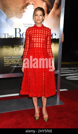 Michelle Monaghan participe à la première mondiale « The Best of Me » au Regal Cinema de Los Angeles Banque D'Images