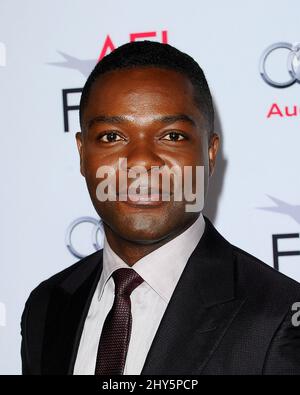 David Oyelowo arrive pour le festival 2014 de l'AFI - première mondiale « Une année la plus violente », au Dolby Theatre, en Californie. Banque D'Images