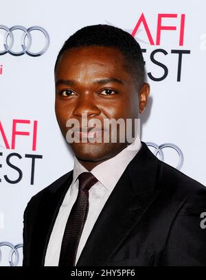 David Oyelowo arrive pour le festival 2014 de l'AFI - première mondiale « Une année la plus violente », au Dolby Theatre, en Californie. Banque D'Images