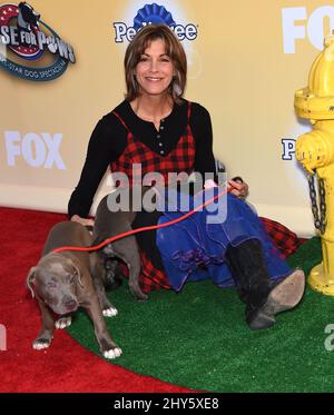 Wendie Malick en présence de FOX's cause for Paws: Un chien All-Star spectaculaire au Barker Hanger à Los Angeles, Etats-Unis. Banque D'Images