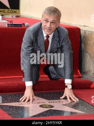 Christoph Waltz lors de la cérémonie des stars du Hollywood Walk of Fame, devant Musso et Franks sur Hollywood Blvd. Banque D'Images