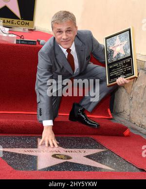 Christoph Waltz lors de la cérémonie des stars du Hollywood Walk of Fame, devant Musso et Franks sur Hollywood Blvd. Banque D'Images