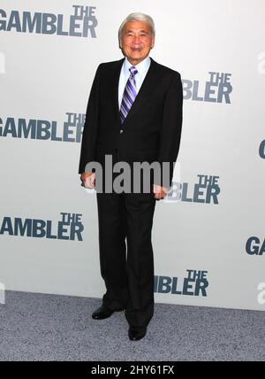 Alvin ING participe à la première de 'The Gambler' à New York. Banque D'Images