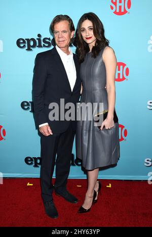 William H. Macy et Emmy Rossum présents à Showtime célèbre les toutes nouvelles saisons de la série de comédie sans-fil, House of Lies and Episodes à Cecconi's, Los Angeles Banque D'Images