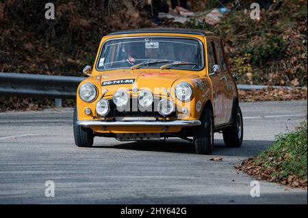 A 69th edition of the Costa Brava rally Morris Cooper Cooper S Stock Photo