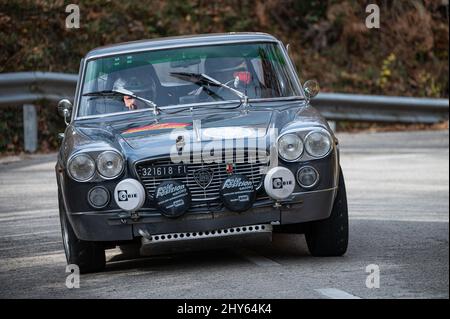 A 69th edition of the Costa Brava rally Lancia Flavia Coupe 1800 Stock Photo