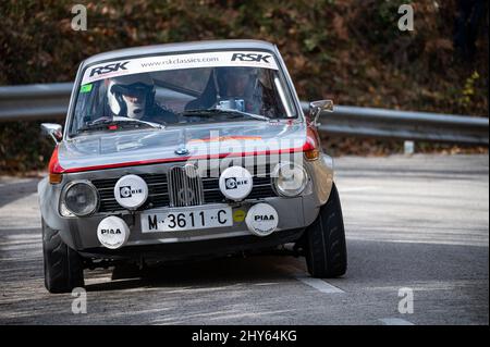 Une édition 69th du rallye BMW 2002 TI de la Costa Brava Banque D'Images