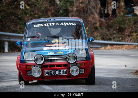 Une édition 69th du rallye de la Costa Brava Renault 5 Alpine Turbo Banque D'Images