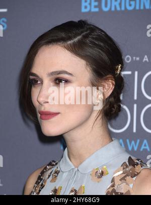 Keira Knightley a assisté aux prix du choix des critiques annuels 20th qui se sont tenus au Palladium à Los Angeles, aux États-Unis. Banque D'Images
