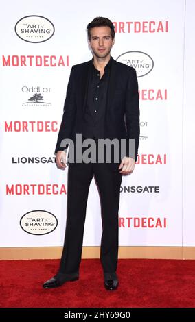 Guy Burnett assiste à la première de 'Mortdecai' à Los Angeles, Californie. Banque D'Images