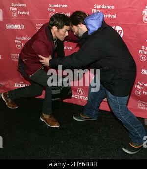 James Marsden, Jack Black participant à la première du TRAIN D du Sundance film Festival 2015 au Library Centre Theatre Banque D'Images