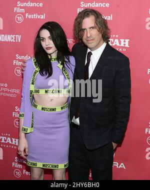 Frances Bean Cobain et Brett Morgen participant au Sundance film Festival 2015 Premiere de KURT COBAIN: MONTAGE D'HECK tenu au Marc Banque D'Images