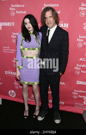 Frances Bean Cobain et Brett Morgen participant au Sundance film Festival 2015 Premiere de KURT COBAIN: MONTAGE D'HECK tenu au Marc Banque D'Images