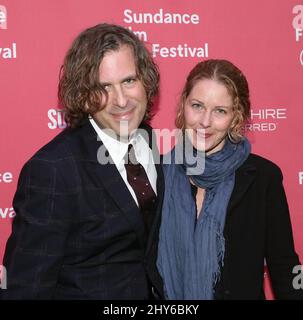 Debra Eisenstadt, Brett Morgen participant au Sundance film Festival 2015 Premiere de KURT COBAIN: MONTAGE D'HECK tenu au Marc Banque D'Images