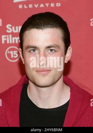 James Frecheville participant au Sundance film Festival 2015 première de L'EXPÉRIENCE DE LA PRISON DE STANFORD tenue au théâtre Eccles Banque D'Images