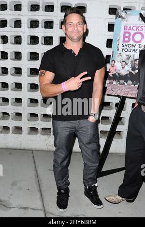 Jeff Timmons assiste à la première du spectacle « Backstreet Boys: Show 'em What You're made of » qui a lieu aux cinémas Arclight de Los Angeles, en Californie. Banque D'Images