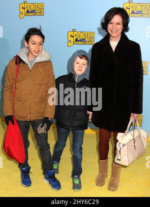 Elizabeth Vargas participe à la première mondiale « The Spongebob Movie: Sponge Out of Water », qui s'est tenue à AMC Lincoln Square le 31 janvier 2015. Banque D'Images