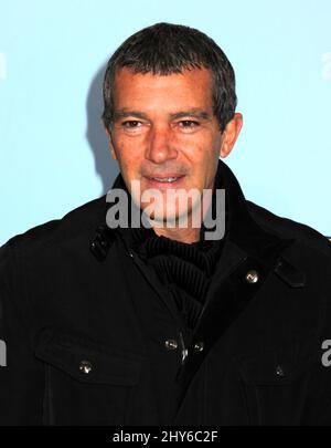 Antonio Banderas participe à la première mondiale « The Spongebob Movie: Sponge Out of Water », qui s'est tenue à AMC Lincoln Square le 31 janvier 2015. Banque D'Images