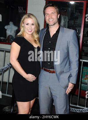 Scott porter, Kelsey Mayfield participant à la première « Jupiter Ascending » à Los Angeles Banque D'Images