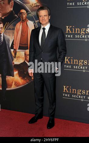 Colin Firth participe à la première mondiale « Kingsman: The Secret Service » au SVA Theatre Banque D'Images