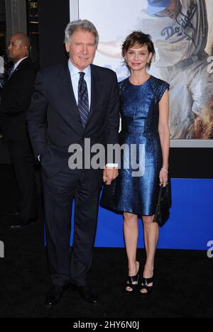 9 avril 2013 long Beach, ca. Harrison Ford et Calista Flockhart '42' The True Story of a American Legend Los Angeles Premiere, qui a eu lieu au TCL Chinese Theatre Banque D'Images