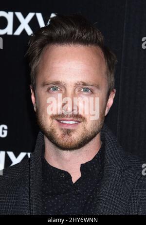 Aaron Paul assiste au lancement de la Samsung Galaxy S6 à Los Angeles Banque D'Images