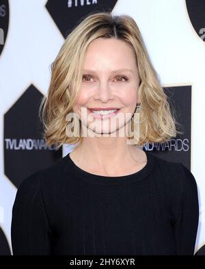 Calista Flockhart assister aux prix des terrains de télévision 2015 - arrivées au théâtre Saban à Los Angeles, États-Unis. Banque D'Images