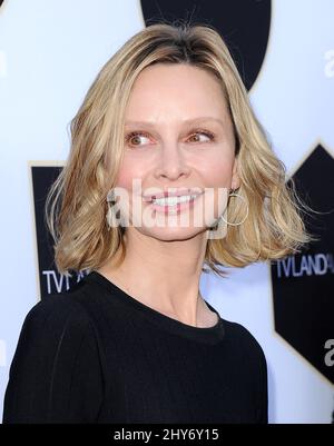 Calista Flockhart assister aux prix des terrains de télévision 2015 - arrivées au théâtre Saban à Los Angeles, États-Unis. Banque D'Images