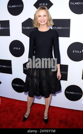 Calista Flockhart assister aux prix des terrains de télévision 2015 - arrivées au théâtre Saban à Los Angeles, États-Unis. Banque D'Images