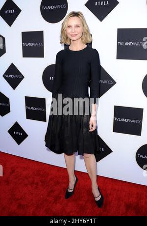 Calista Flockhart assister aux prix des terrains de télévision 2015 - arrivées au théâtre Saban à Los Angeles, États-Unis. Banque D'Images