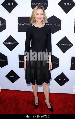 Calista Flockhart assister aux prix des terrains de télévision 2015 - arrivées au théâtre Saban à Los Angeles, États-Unis. Banque D'Images