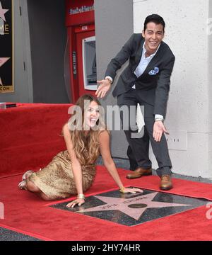 Sofia Vergara et Manolo Gonzalez lors de la cérémonie hollywoodienne de Sofia Vergara à Hollywood, Los Angeles. Banque D'Images