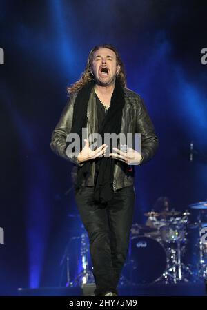 Fher Olvera de Mana se produire à Rock à Rio USA au MGM Resorts Festival Grounds le vendredi 8 mai 2015, à Las Vegas, Nevada. Banque D'Images