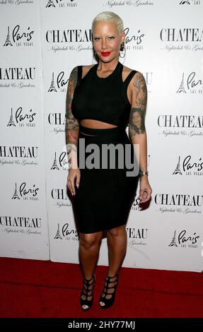 Amber Rose assister à un photocall à Las Vegas, Nevada. Banque D'Images