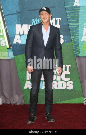 Cole Swindell participant aux CMT Music Awards 2015 Banque D'Images